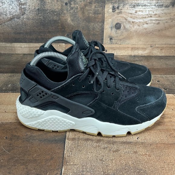 Nike Shoes - Nike Womens Black Huarache Run AA0524-001 Running Shoes Size US 9.5